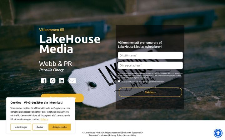Screenshot of lakehousemedia.se