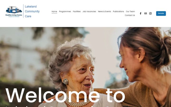 Screenshot von lakelandcare.org.uk