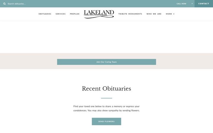 Screenshot of lakelandchapel.com