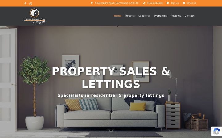 Screenshot of lakelandproperty.co.uk