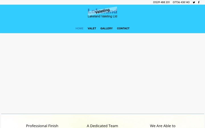Screenshot of lakelandvaleting.co.uk