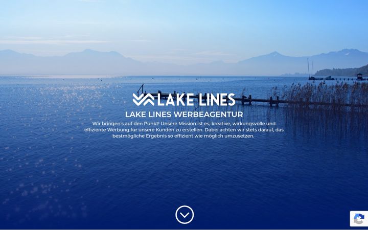 Screenshot of lakelines.de