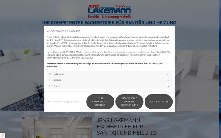 Screenshot of lakemann-lehrte.de