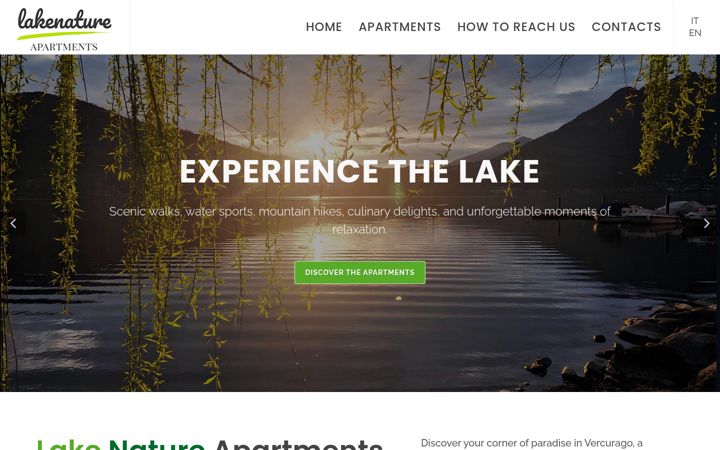 Screenshot of lakenature.it