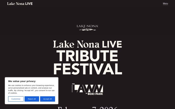 Screenshot of lakenonalive.com