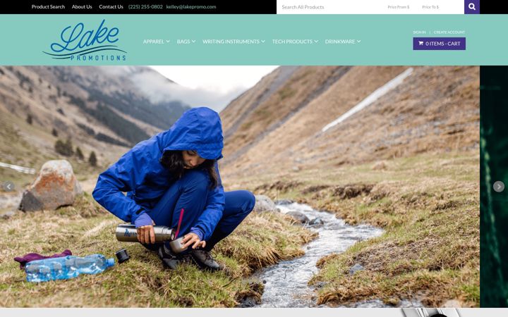 Screenshot of lakepromo.com