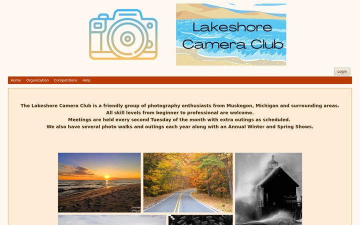 Screenshot of lakeshorecameraclub.com
