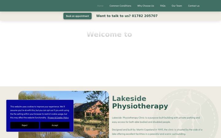 Screenshot of lakeside-physio-stoke.co.uk