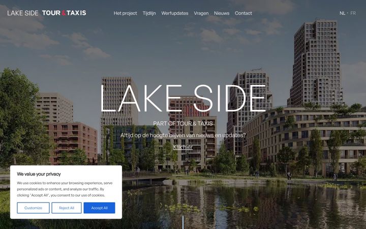 Screenshot of lakeside.brussels