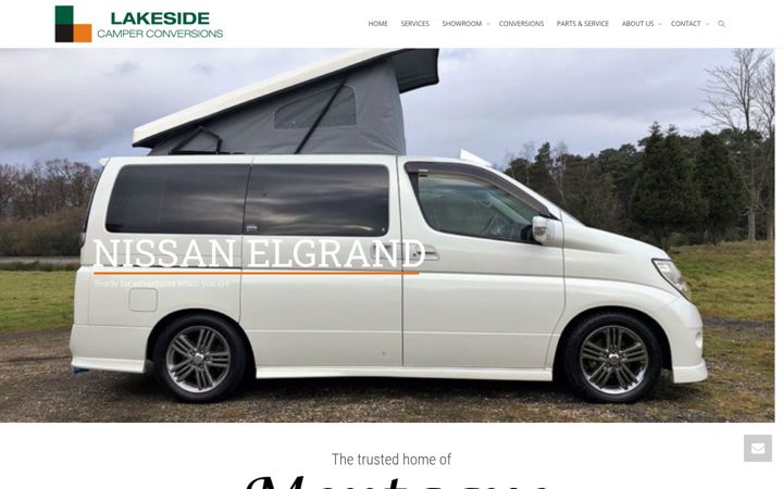 Screenshot of lakesidecamperconversions.co.uk
