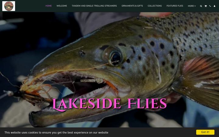 Screenshot of lakesideflies.com