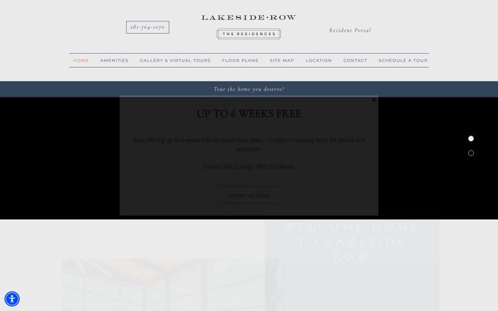 Screenshot of lakesiderow.com