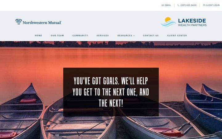 Screenshot of lakesidewealthpartners.com