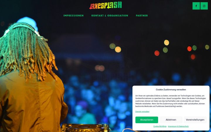 Screenshot of lakesplash.ch