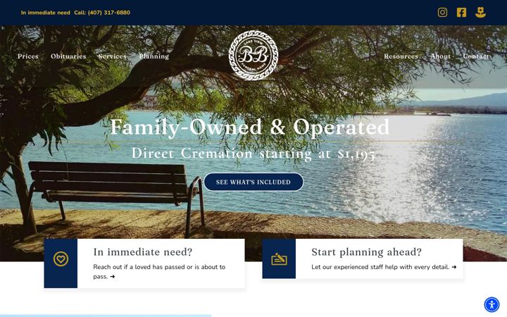 Screenshot of lakeviewfuneralhomeorlando.com