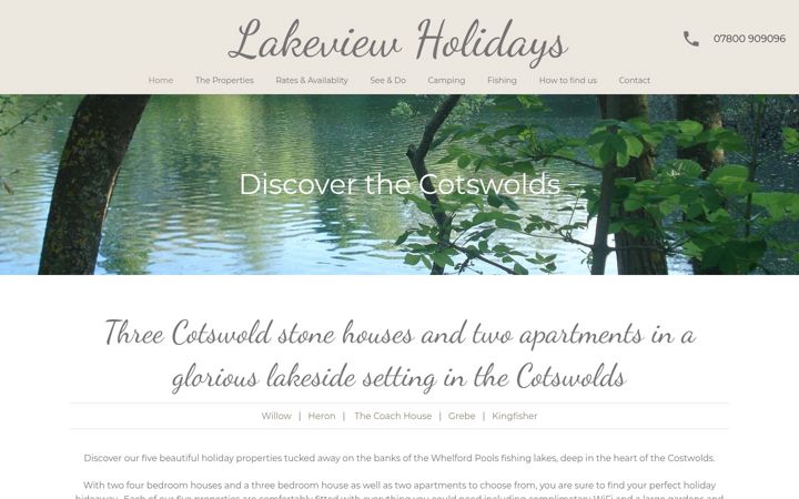 Screenshot of lakeviewholidays.co.uk