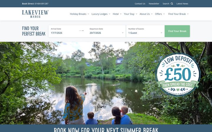 Screenshot von lakeviewmanor.co.uk