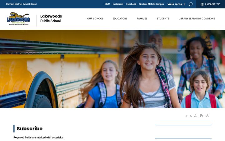 Screenshot of lakewoods-subscribe.ddsb.ca