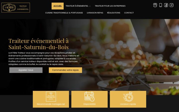 Screenshot of lakfetetraiteur.fr