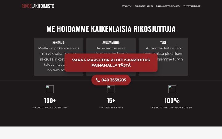 Screenshot of lakiasiaintoimisto-hyvinkaa.com