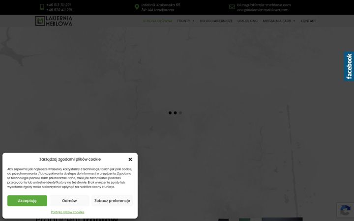 Screenshot of lakiernia-meblowa.com