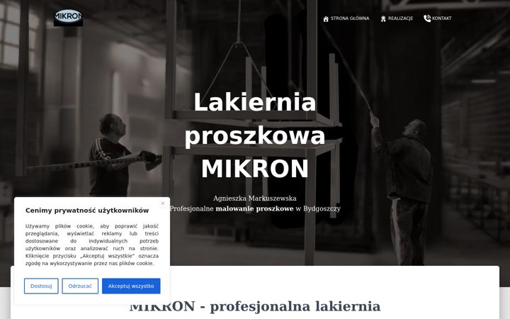 Screenshot of lakiernia-mikron.pl