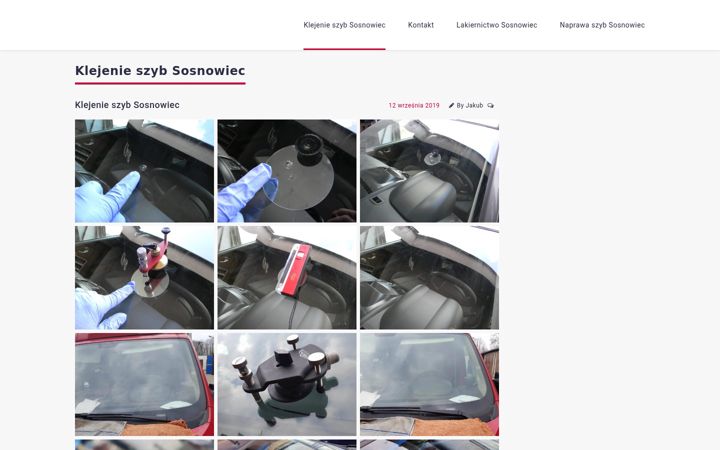Screenshot of lakiernictwo.sosnowiec.pl