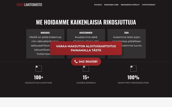Screenshot of lakimies-jarvenpaa.eu