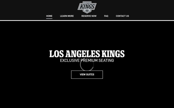 Screenshot of lakingssuites.com