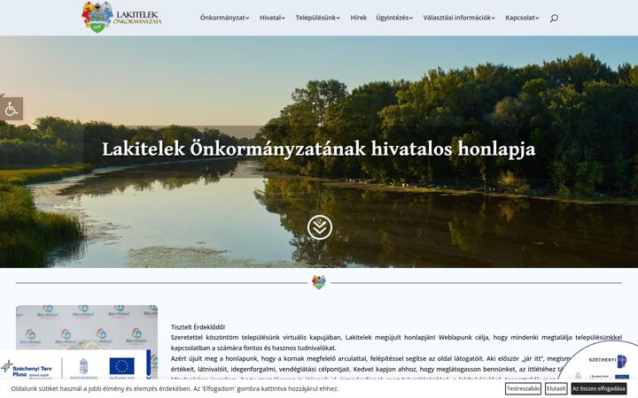 Screenshot of lakitelek.hu