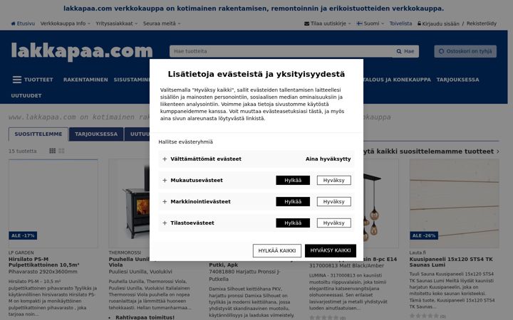 Screenshot of lakkapaa.com