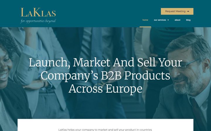 Screenshot of laklas.com