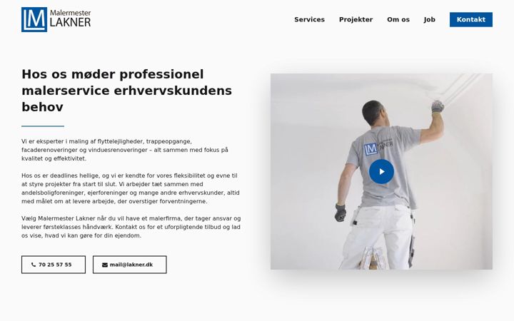 Screenshot of lakner.dk