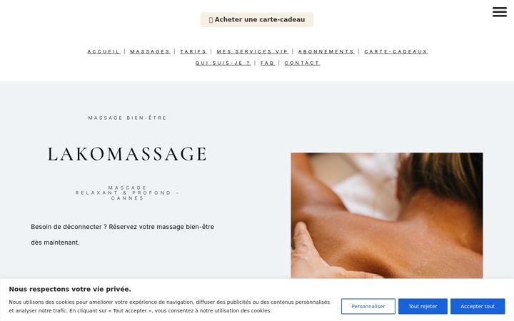 Screenshot of lakomassage.com
