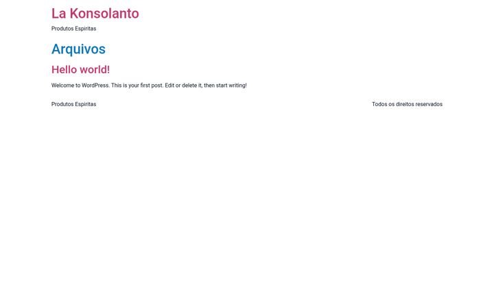 Screenshot of lakonsolanto.com.br