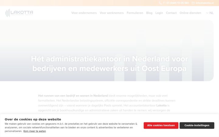 Screenshot of lakotta.nl