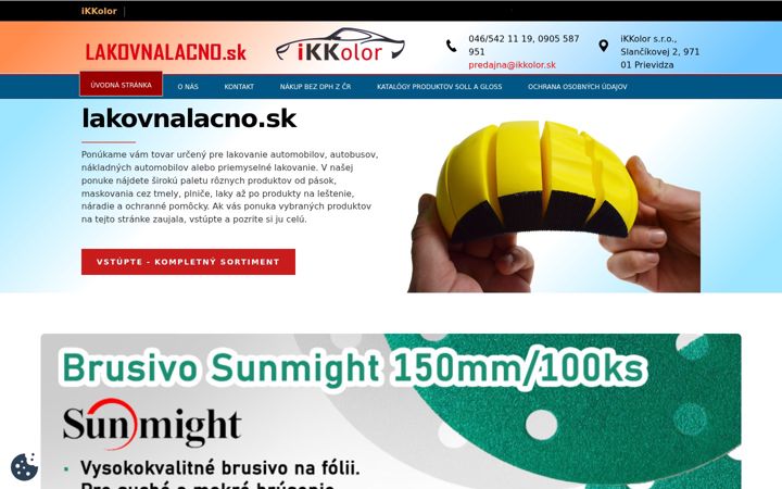 Screenshot of lakovnalacno.sk
