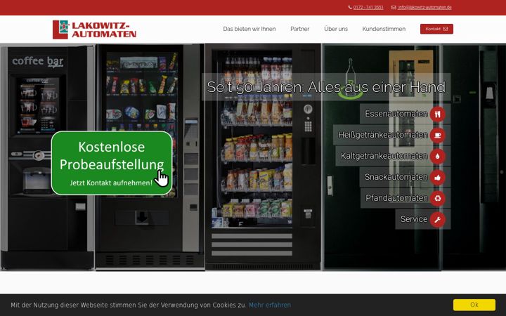 Screenshot of lakowitz-automaten.de