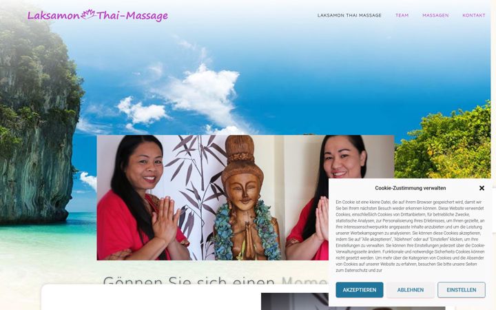 Screenshot of laksamon-thai-massage.de