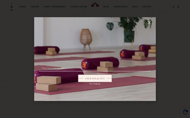 Screenshot of lakshmi-joga.pl