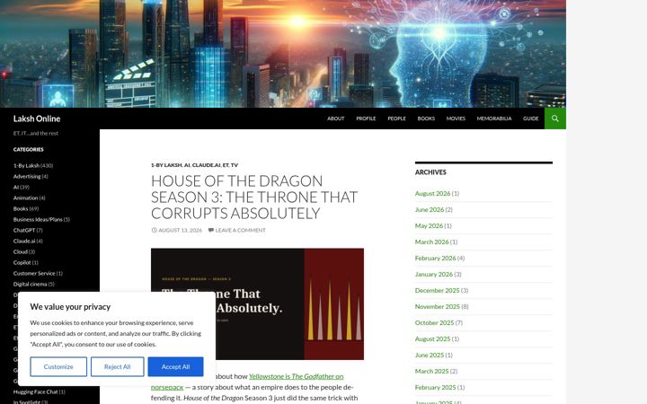 Screenshot of lakshonline.com