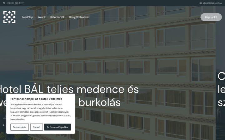Screenshot of laksn.hu