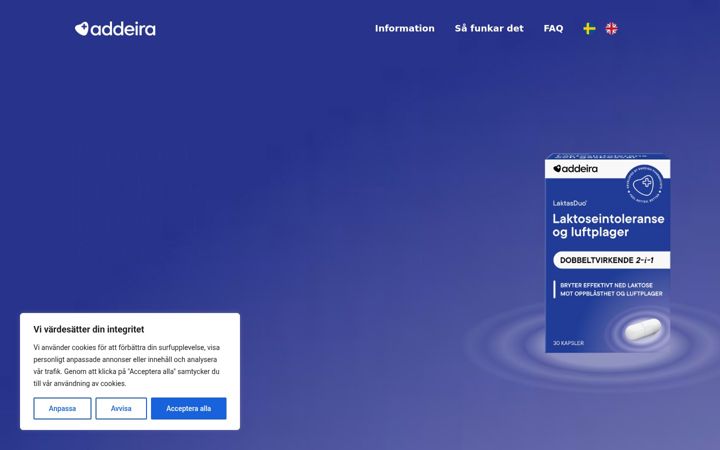 Screenshot of laktasduo.se