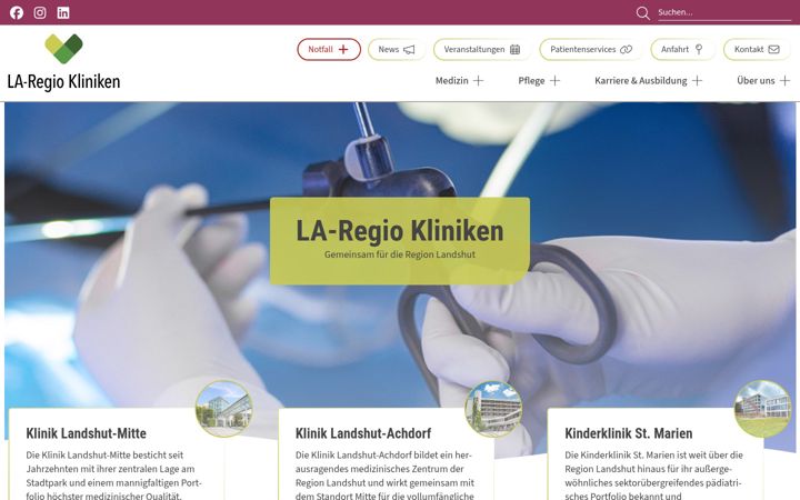 Skjermbilde av lakumed.de
