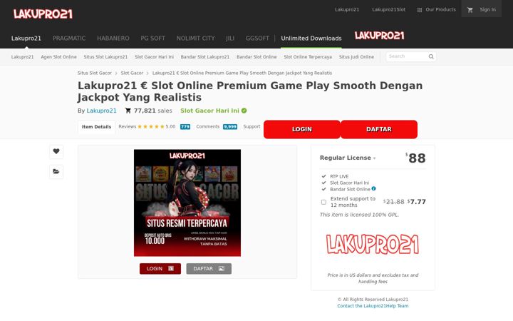 Screenshot of lakupro21.com