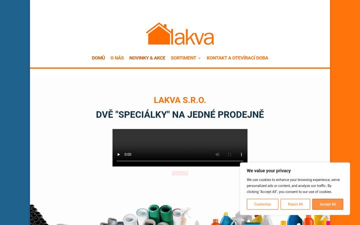 Screenshot of lakva.cz