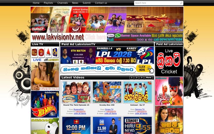 Zrzut ekranu lakvisiontv.net