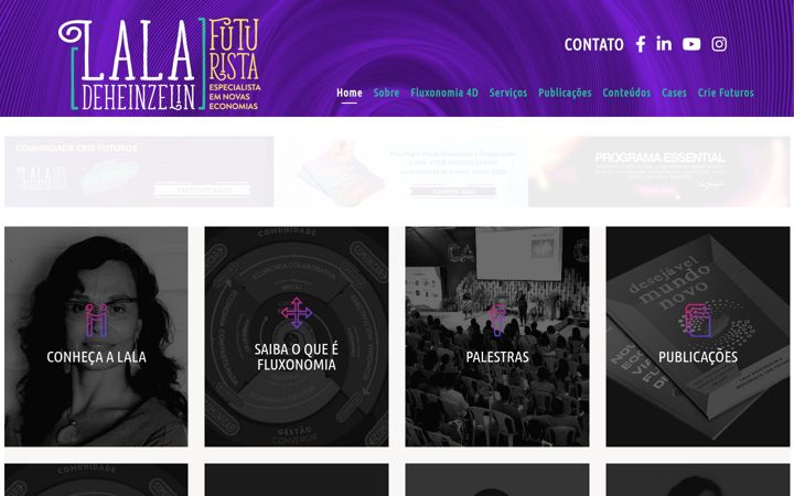 Screenshot of laladeheinzelin.com.br