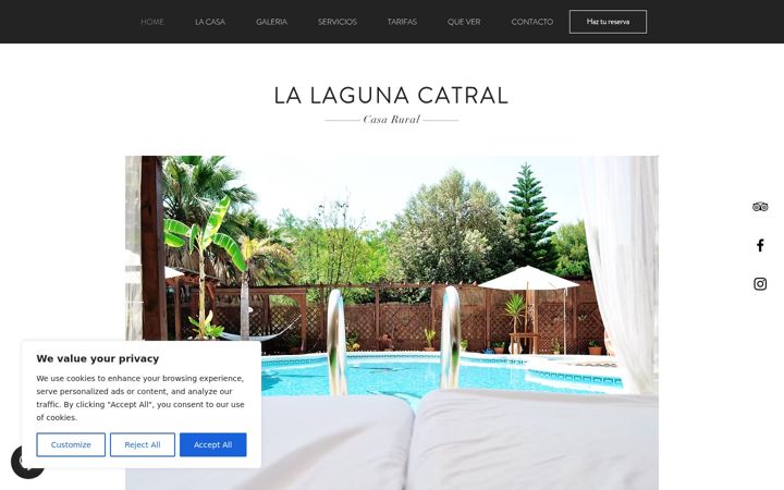 Screenshot of lalagunacatral.com