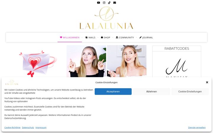 Screenshot of lalalunia.de